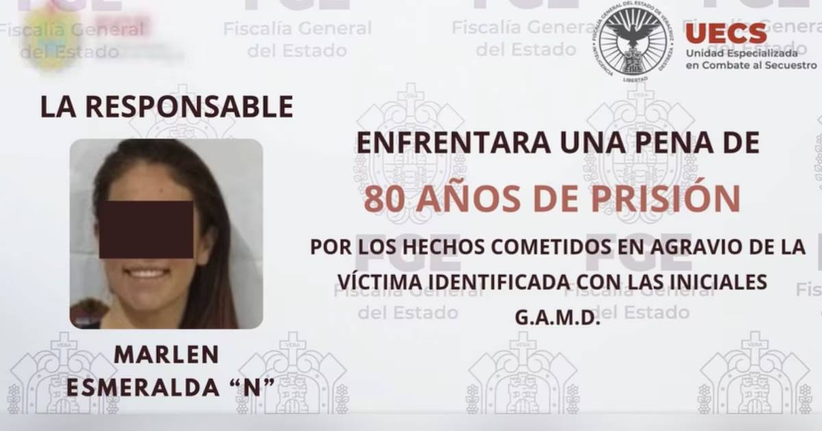 Sentencia ejemplar en Veracruz: mujer condenada a 80 años por secuestro y extorsión