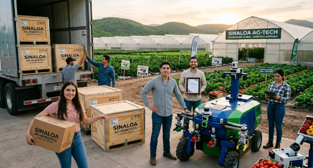 Un grupo de jóvenes emprendedores de Sinaloa triunfa exportando robótica agrícola