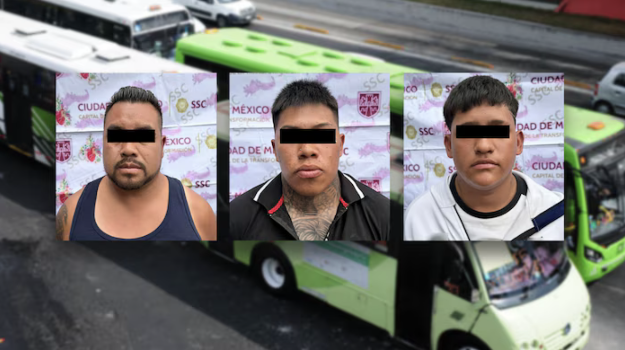 Caen tres miembros de Los Negros, grupo acusado de extorsionar a microbuseros en la CDMX